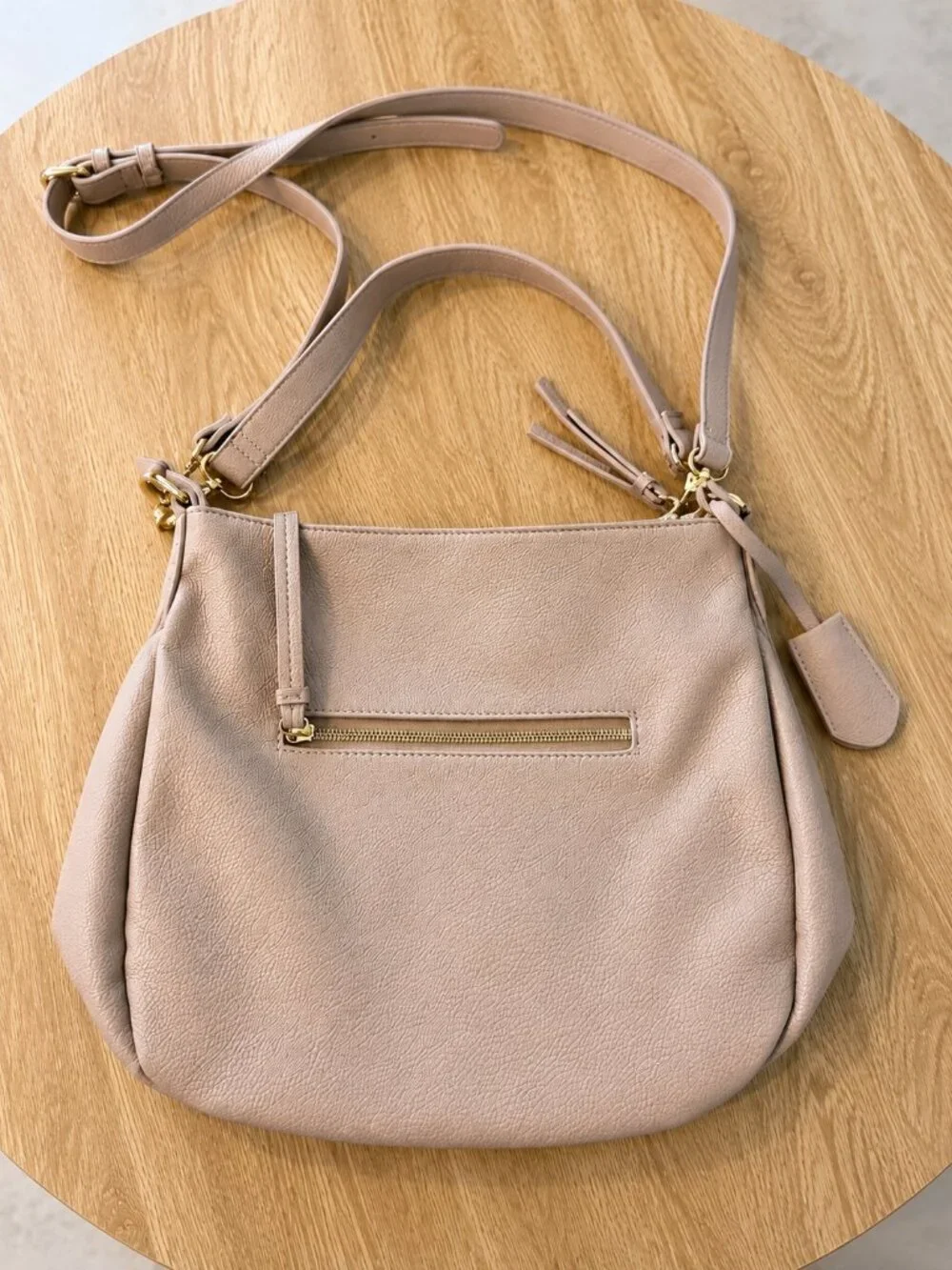 Urban Blush Pink Pebbled Crossbody Shoulder Bag